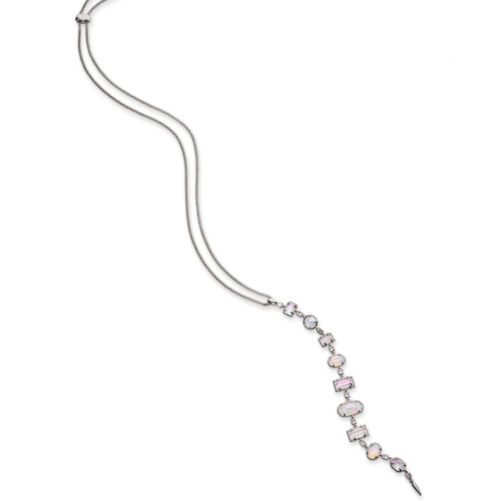 Kendra Scott Braxton Y Antique Silver necklace - Picture 3 of 3